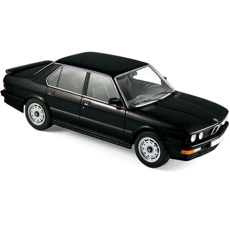 1986 BMW M535i Black Metallic 1/18 Diecast Model Car by Norev