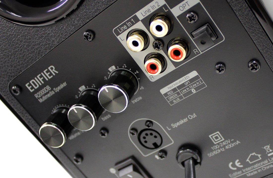 Edifier R2000DB Powered Bluetooth Bookshelf Speakers - Near-Field Studio Monitors - Optical Input - 5 inch Subwoofer - 120 Watts RMS - Black