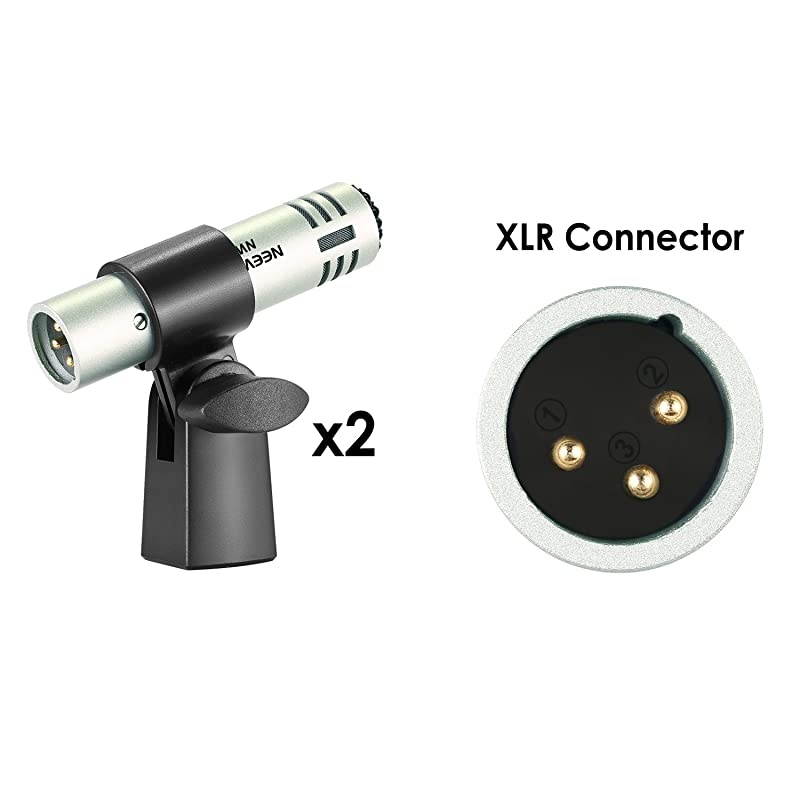 7 Piece Wired Dynamic Drum Mic Kit Kick Bass TomSnare amp Cymbals Microphone Set for Drums Vocal Other Instrument Complete with Thread Clip Inserts Mics Holder amp CaseNW7