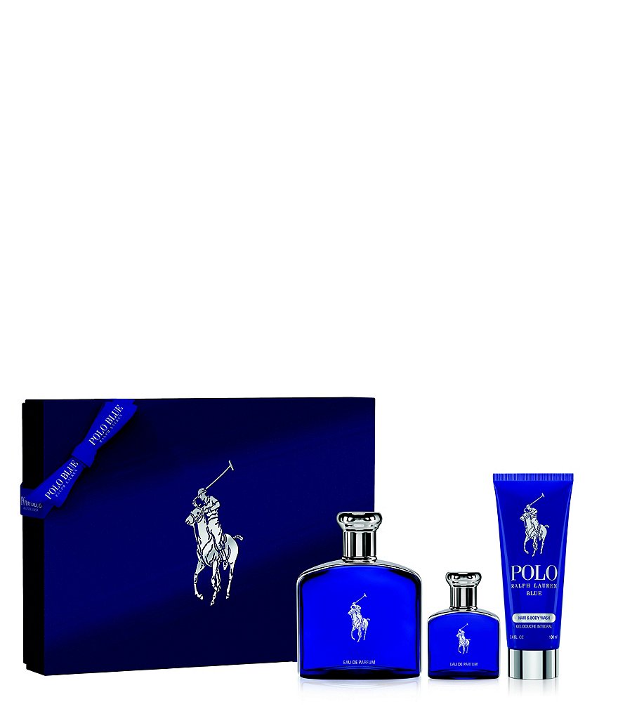 Ralph Lauren Polo Blue Eau de Parfum 3 Piece Gift Set
