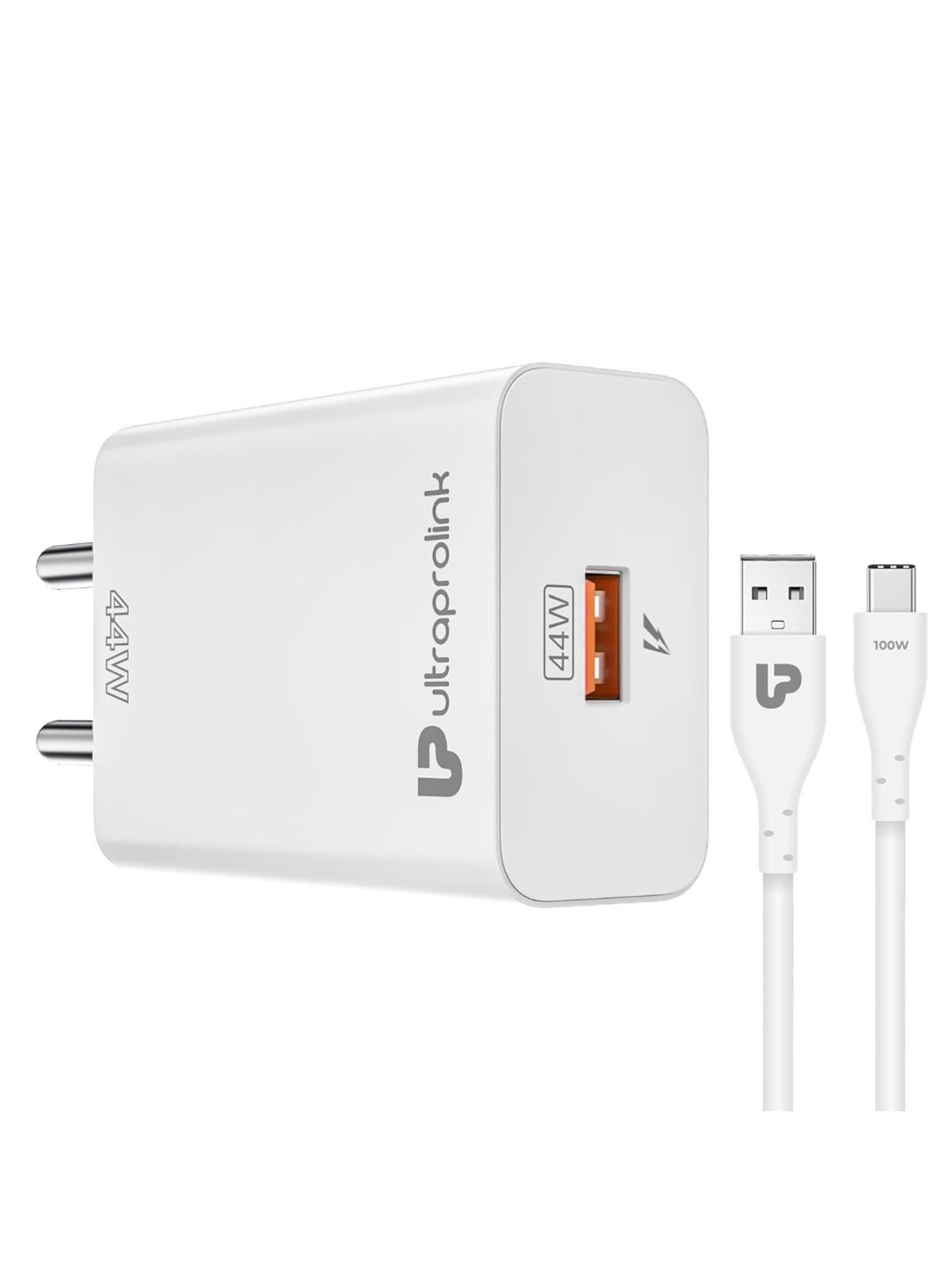 ltraProlink UM1135 Boost 44 Vi Flash Charger with 1m Fast Charging Cable (White)