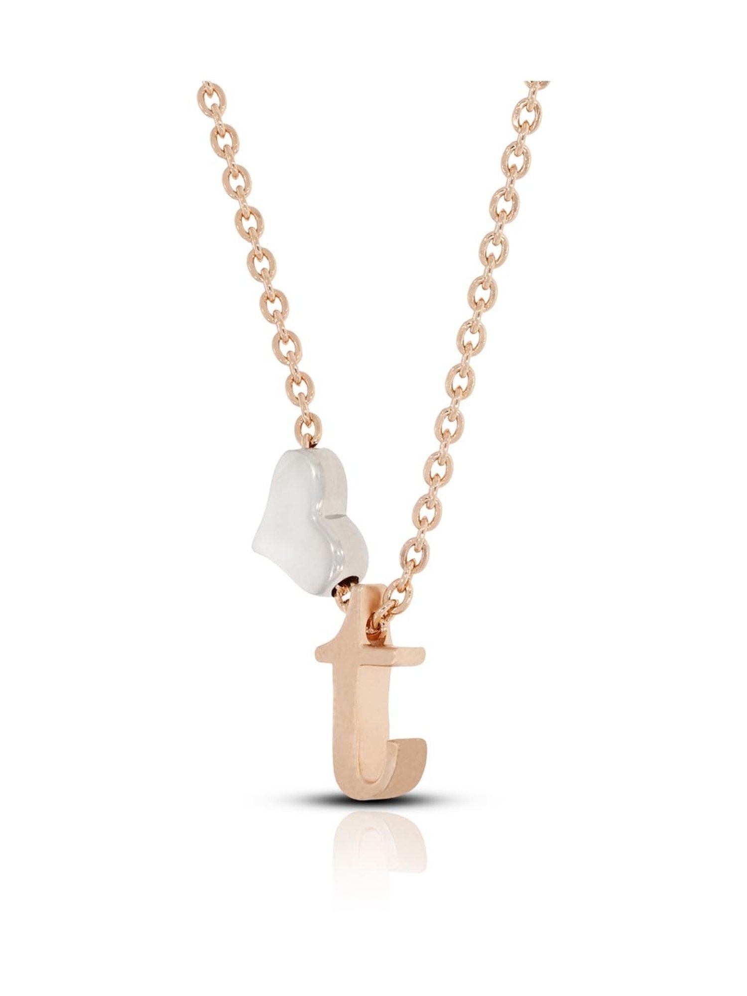 Anayra 92.5 Sterling Silver Initial Letter Charm Pendant without Chain for Women