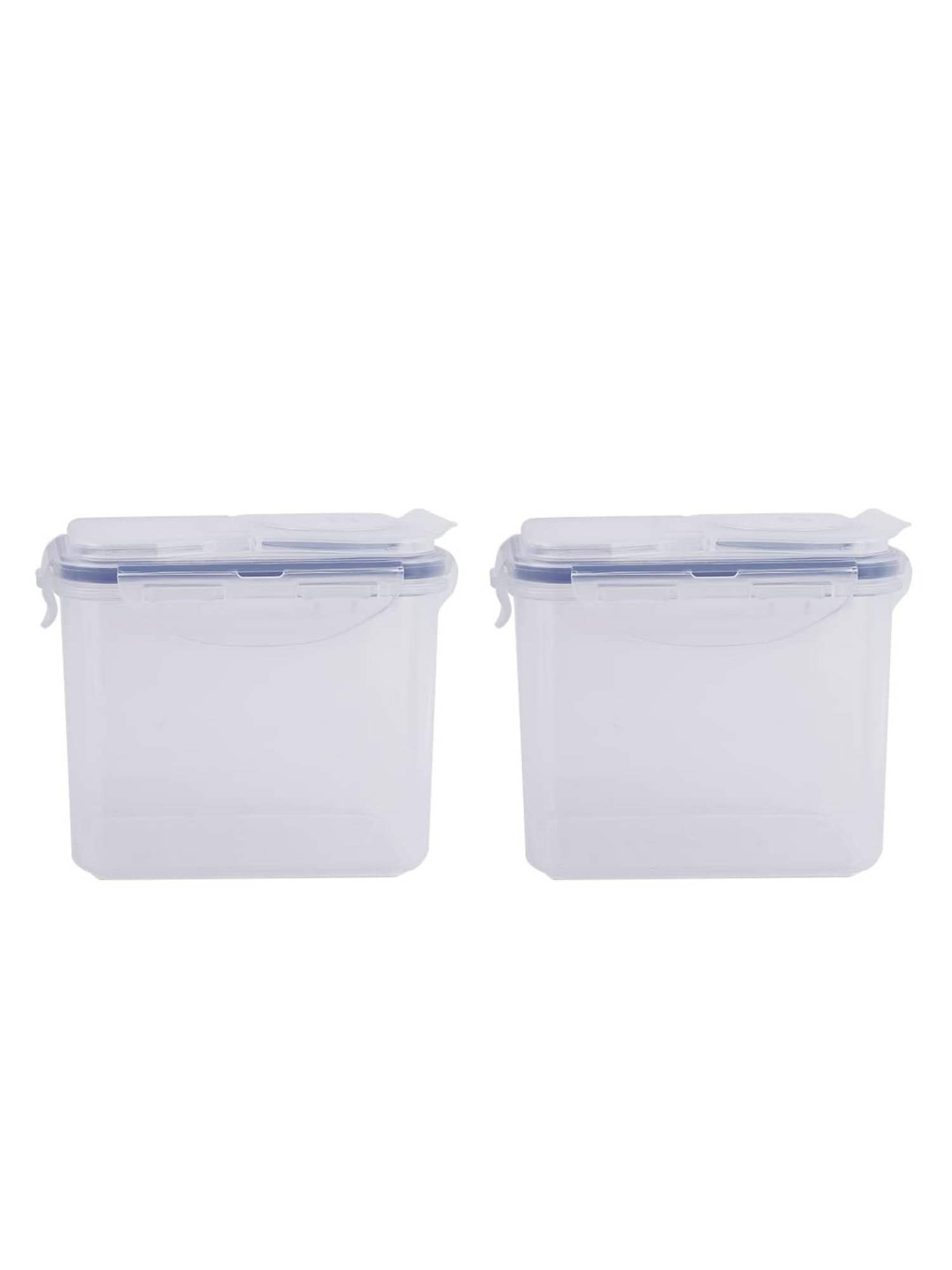 Lock & Lock Transparent Plastic Airtight Food Storage Containers with Flip Lid