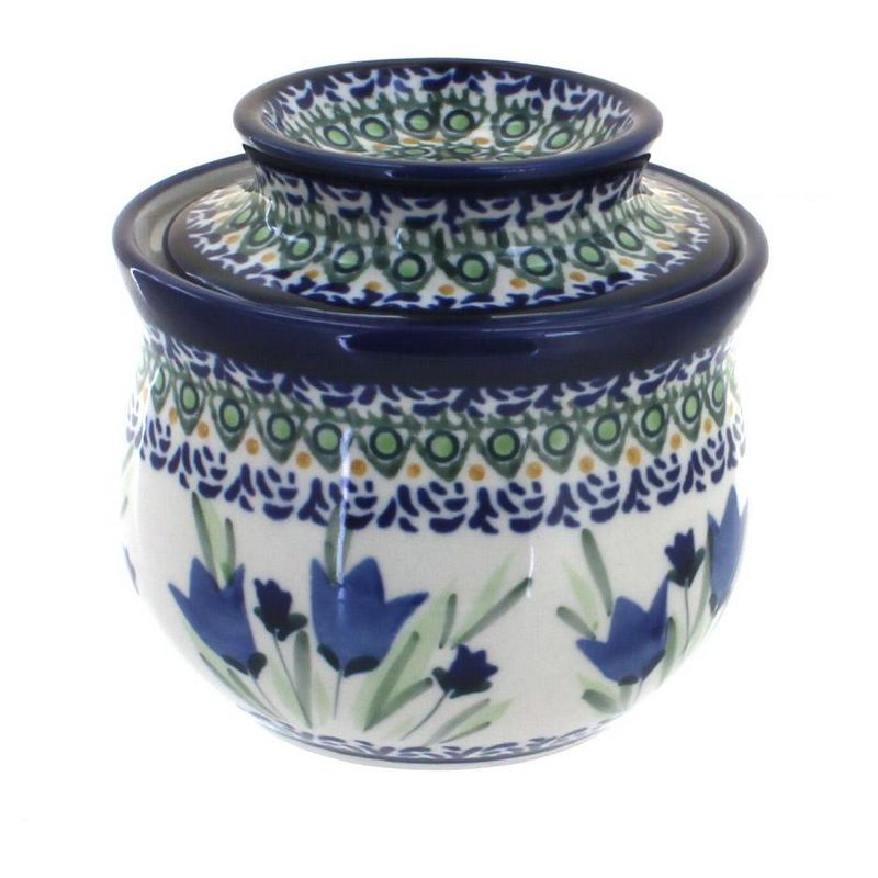 3R Studios Pressed Glass Butter Dish