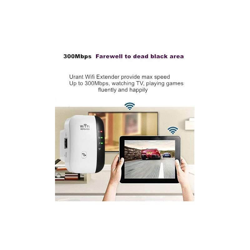 Range Extender,Extender Signal Booster,Easy Set-Up,2.4G Network with Integrated Antennas LAN Port,Supports Repeater/AP,Mode and WPS Function