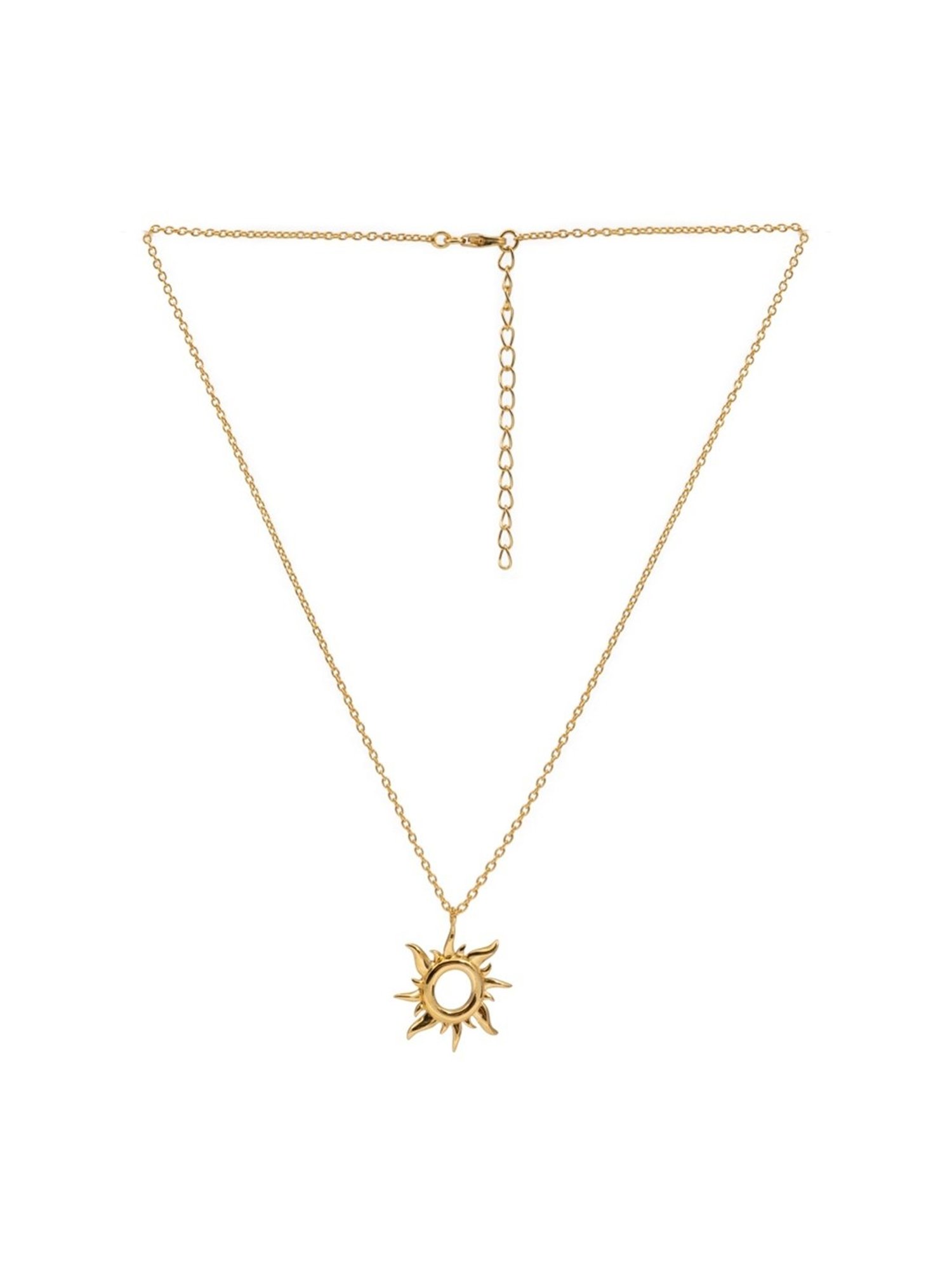 Palmonas Golden Glory Of Sun Vermeil Necklace for Women