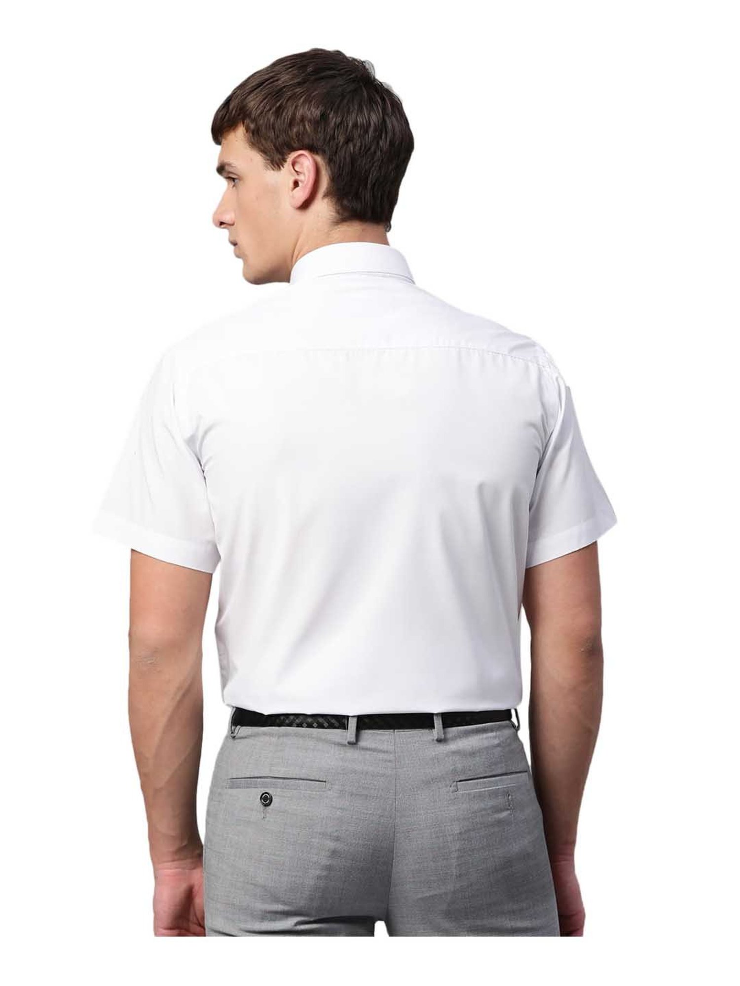 English Navy White Short Sleeves Shirt