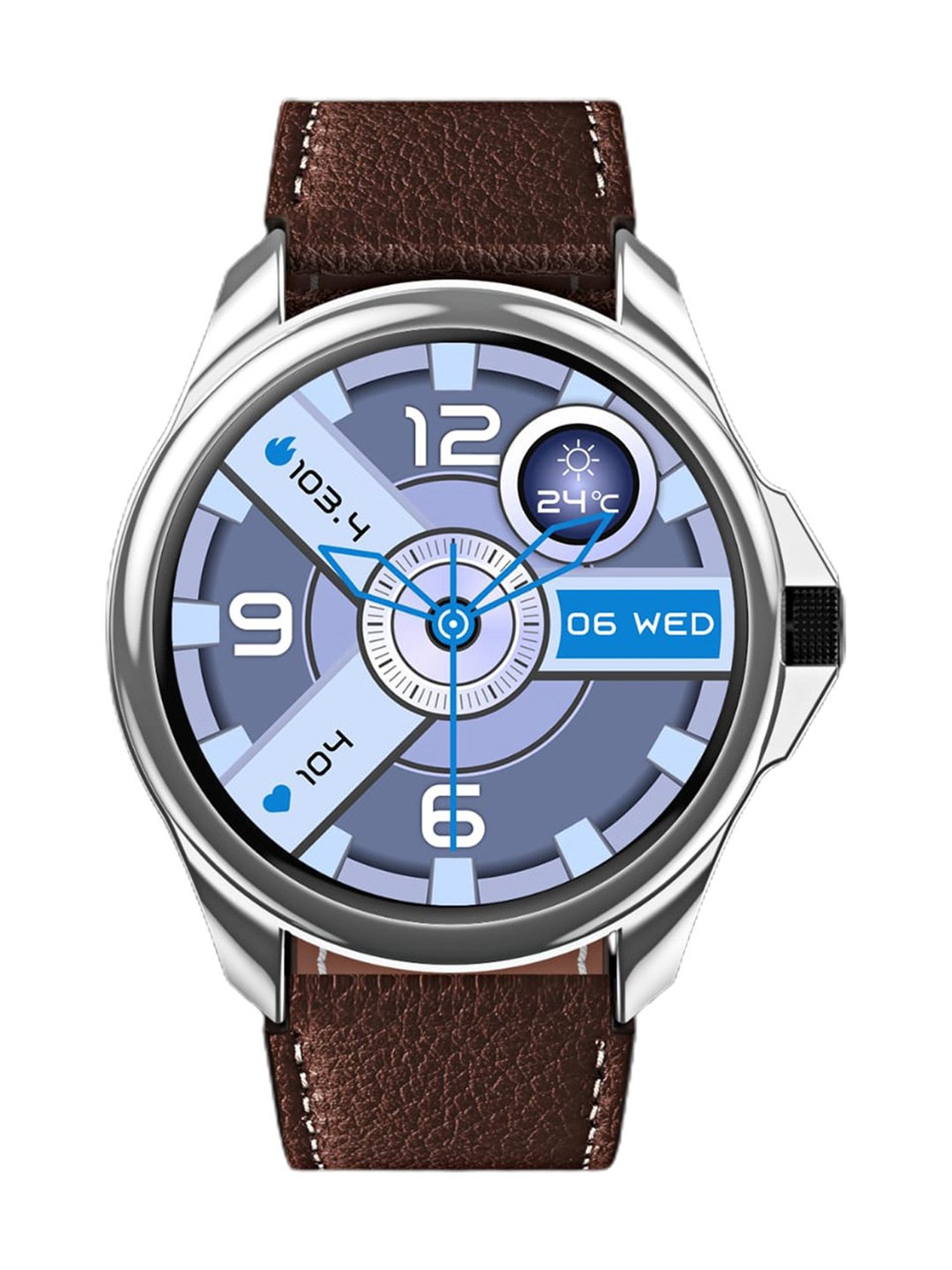 Minix Bond 1.32 inch Bluetooth Calling Smartwatch with 3 Interchangeable Watch Case & Strap (Black)