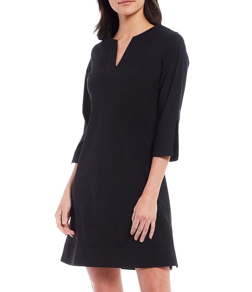 Jude Connally Megan Short Sleeve Split Round Neck Dress