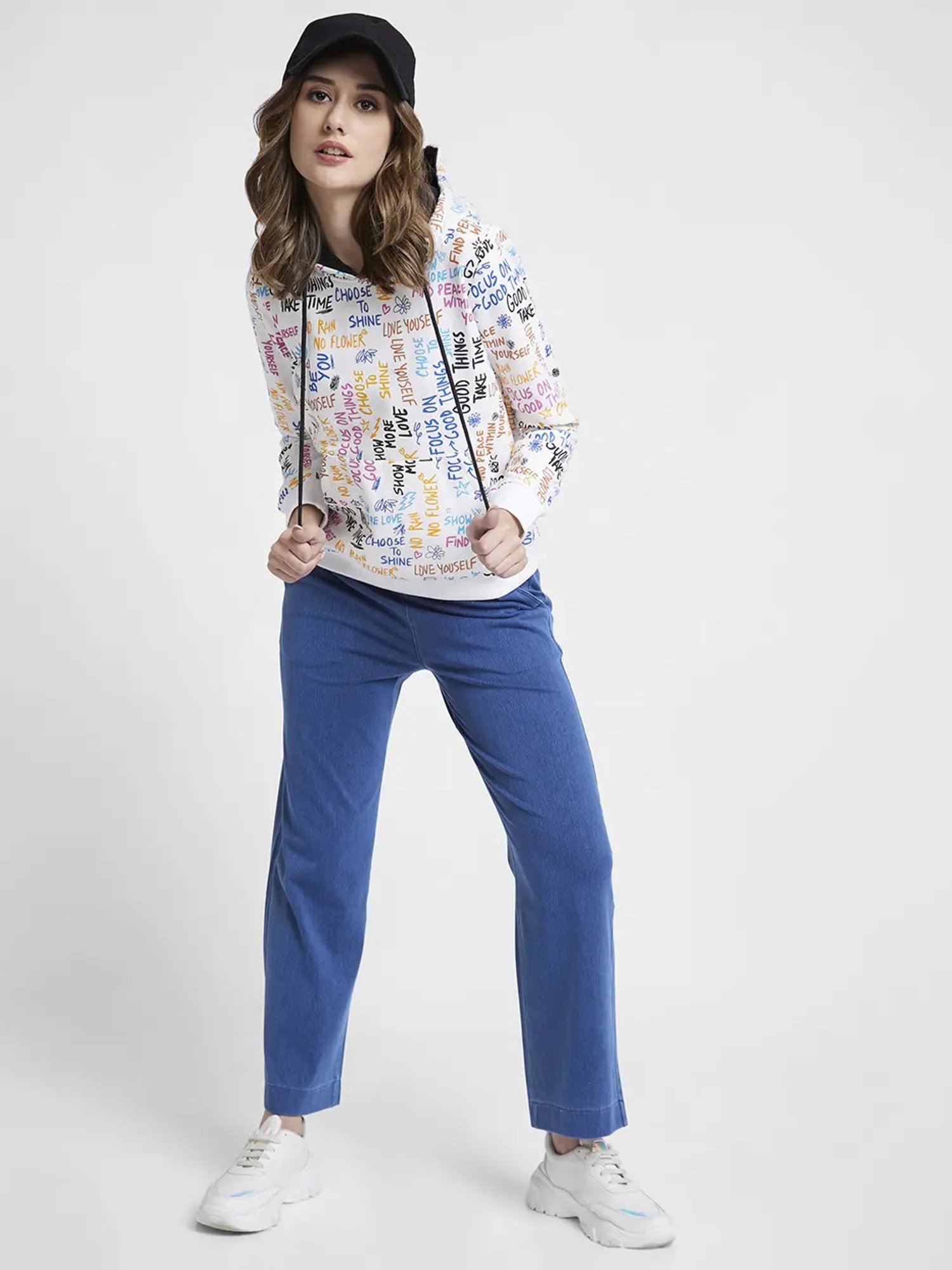 Spykar Blue Regular Fit Trackpants