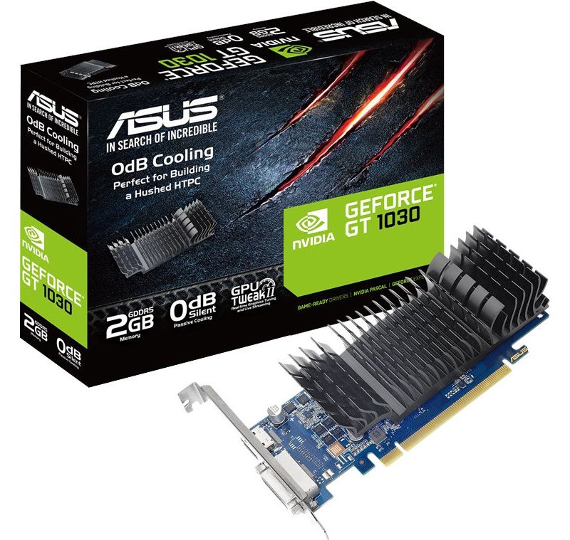 Asus GT1030-2G-CSM GeForce GT 1030 Graphic Card - 2 GB GDDR5 - Low-profile - 1.27 GHz Core - 64 bit Bus Width - HDMI - DVI