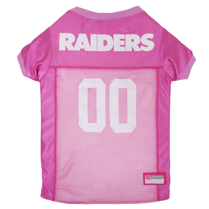 NFL Oakland Raiders Pets First Pink Pet Football Jersey - Pink M
