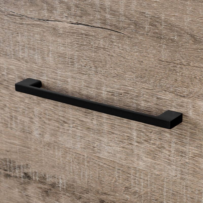 Munich 6 Drawer Chest Weathered Oak/Matte Black - South Shore