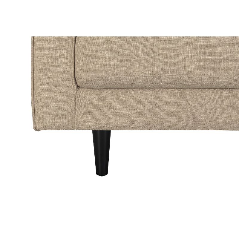 Arthur 1 Seat Tweed Armchair Tan - Manhattan Comfort