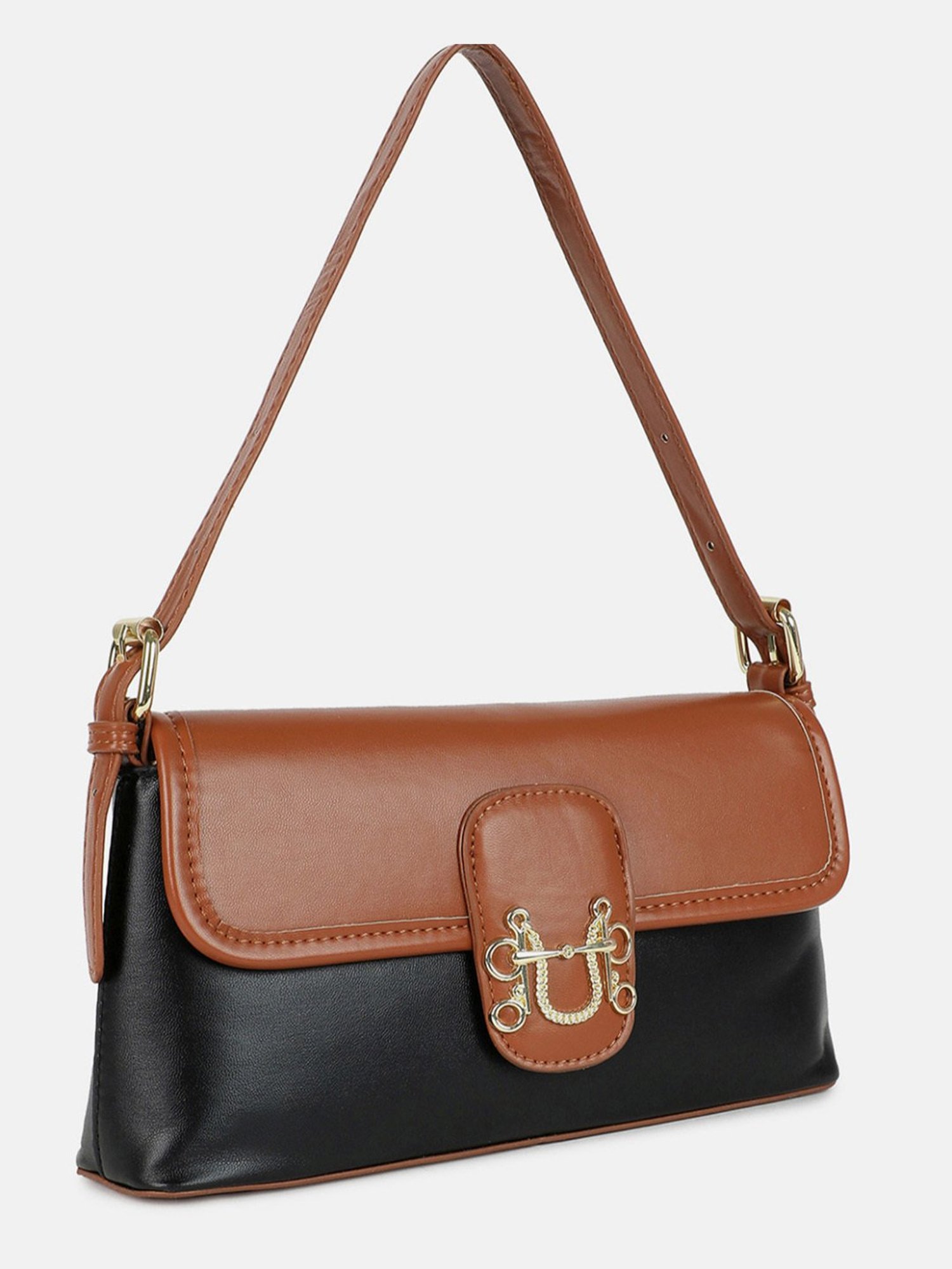 HauteSauce Black Medium Handheld Handbag