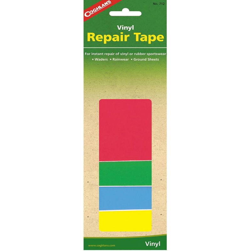 Coghlan's Vinyl Repair Tape (4 Pieces), Rainwear Adhesive Camping Patches Tent