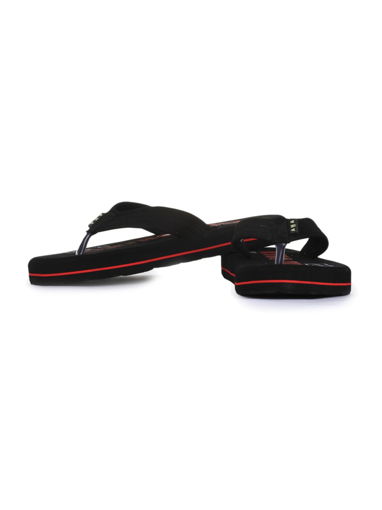 Aha by Liberty Men's Black & Red Flip Flops