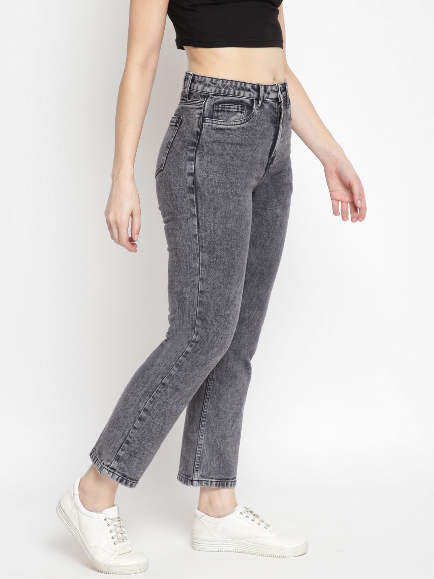 Tales & Stories Black Mid Rise Jeans