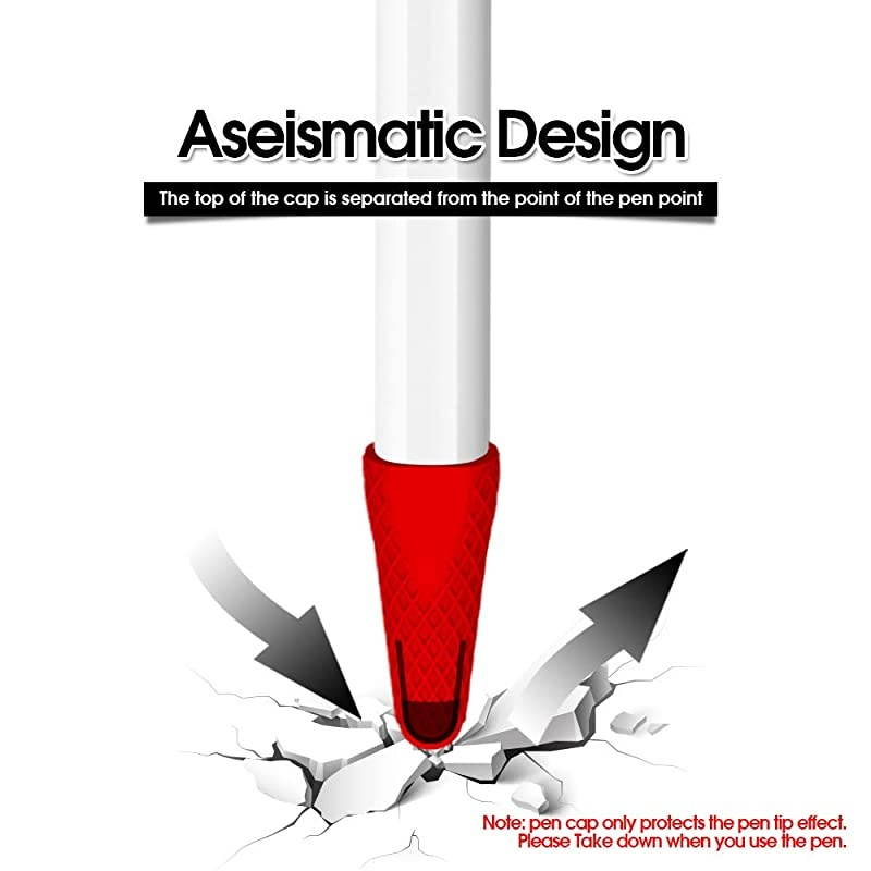 Silicone Case Compatible with Apple MU8F2AM/A Pencil (2nd Generation) Holder Sleeve Skin Pocket Cover Accessories for iPad Pro (3rd Generation),Protective Nib Covers (Green)