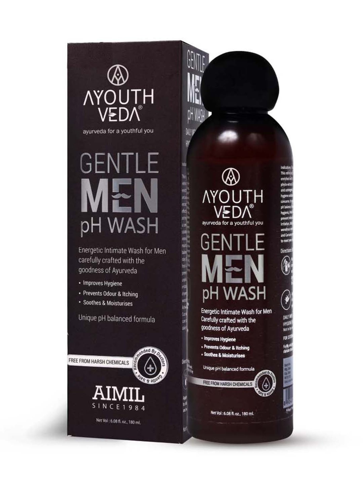 AyouthVeda Gentlemen Ph Wash - 180 ml