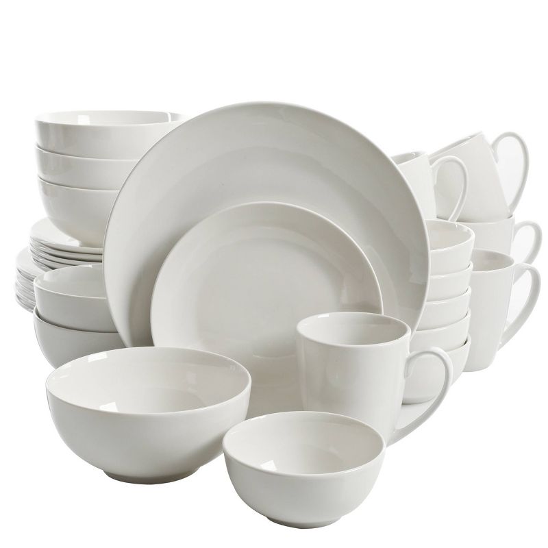 Gibson Home 30pc Porcelain Ogalla Dinnerware Set White