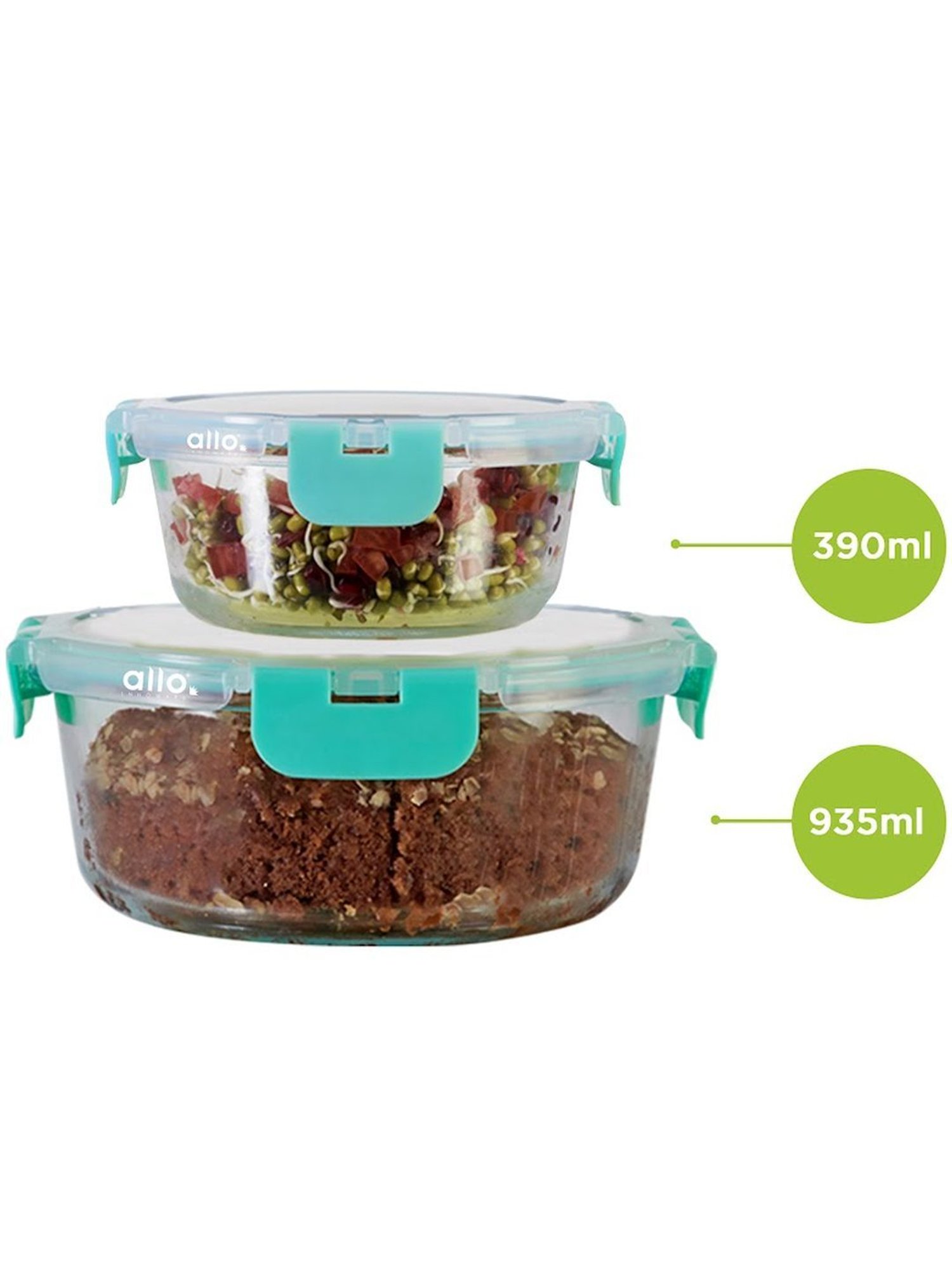 Borosilicate Glass Containers with Lids Microwave Safe Container for Glass Food Storage Containers