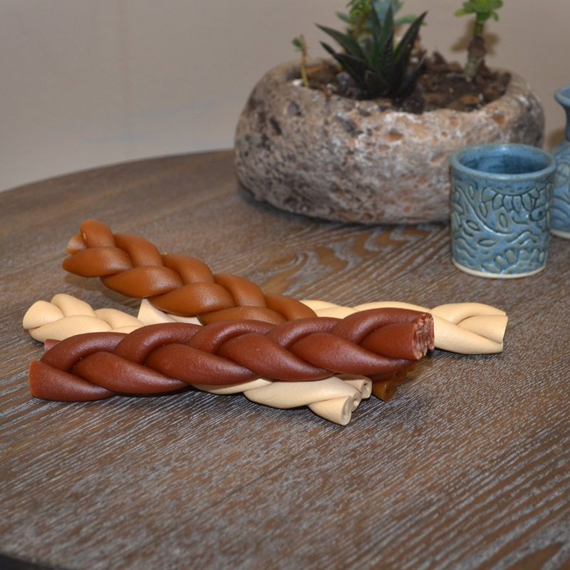 Nutri Chomps Assorted Flavor Braids Dog Treats - 4ct