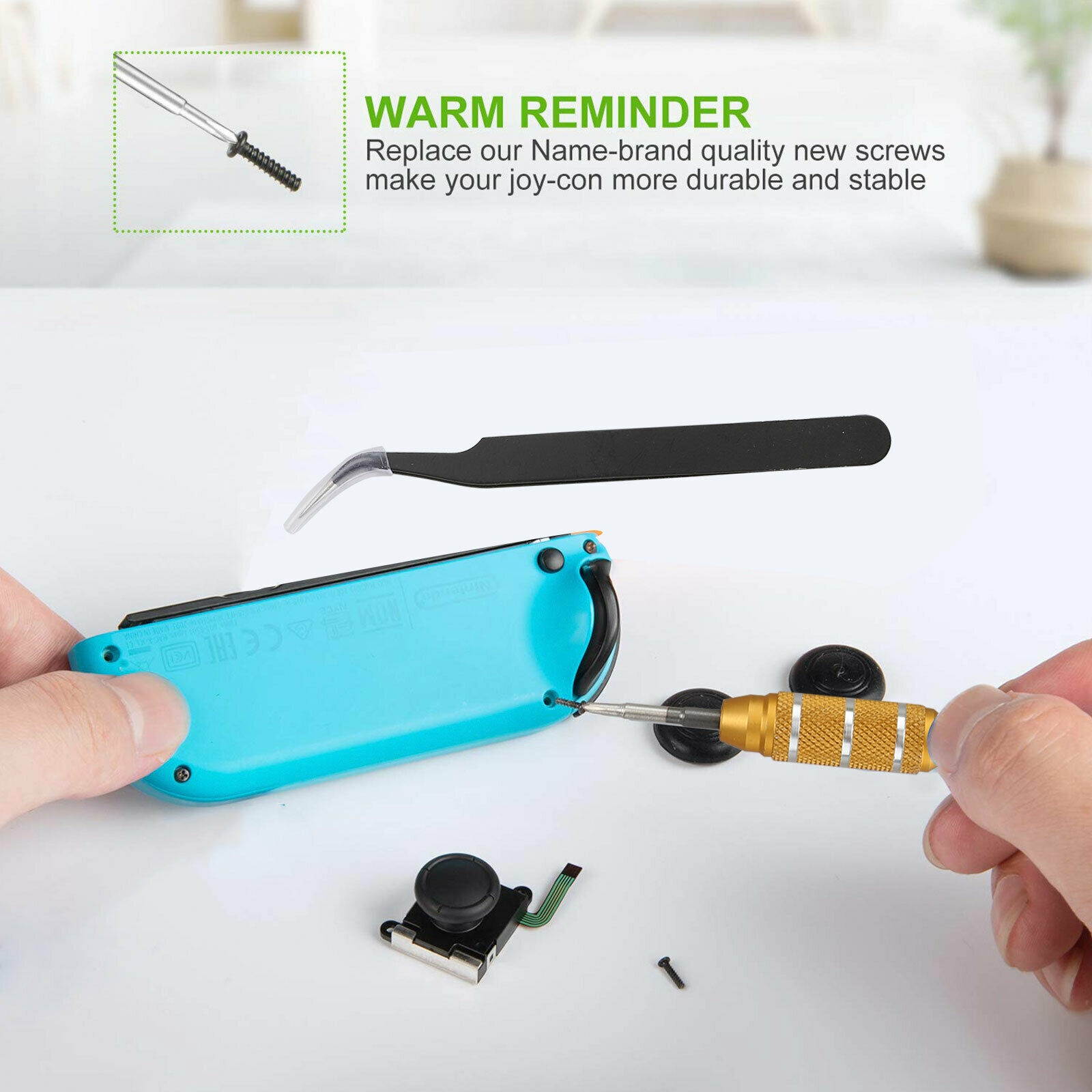 3D Analog Joystick Thumb Stick Replacement Tools Kit for  Switch Joy-Con