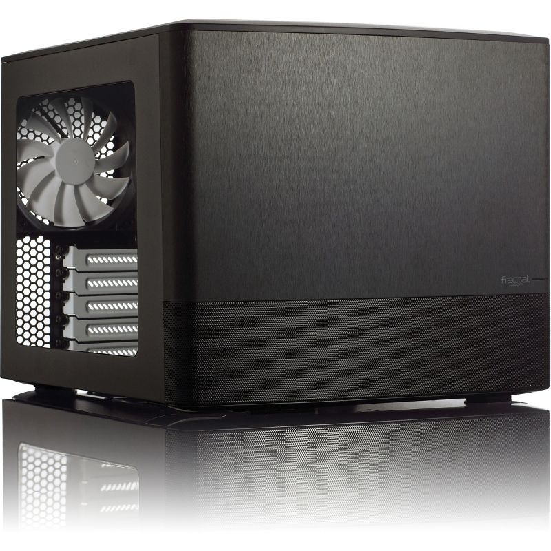 Fractal Design Node 804 Computer Case - Cube - Black - 12 x Bay - 3 x 4.72" x Fan(s) Installed - Micro ATX, Mini ITX Motherboard Supported - 13.23 lb