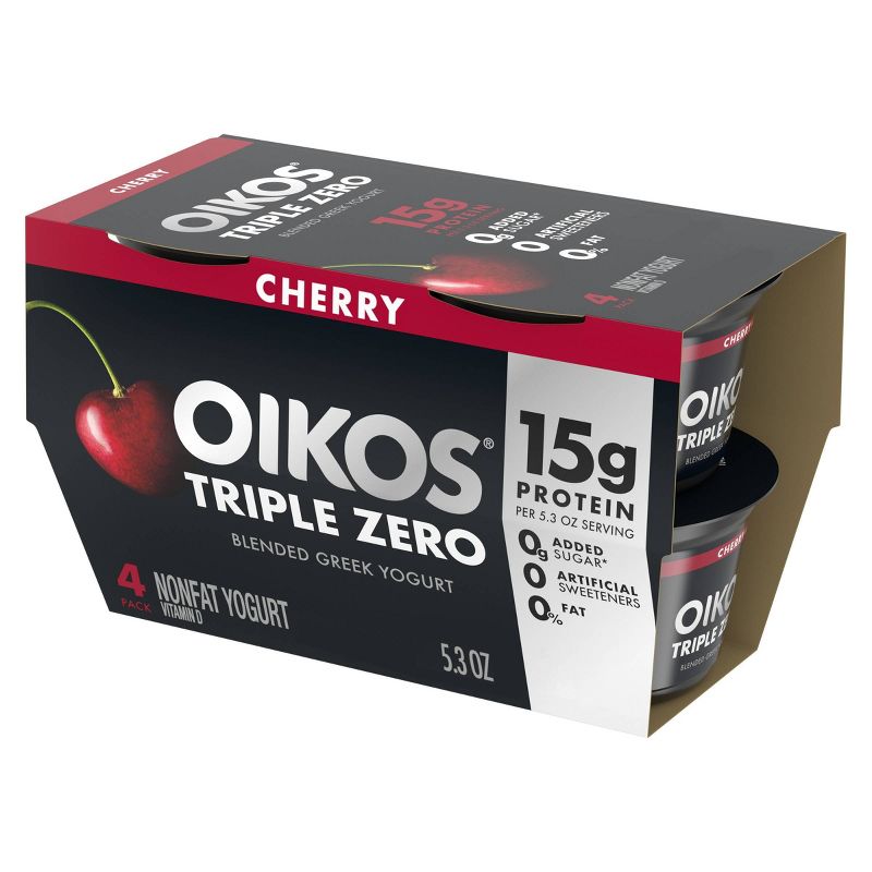 Dannon Oikos Cherry Greek Nonfat Yogurt - 4ct/5.3oz