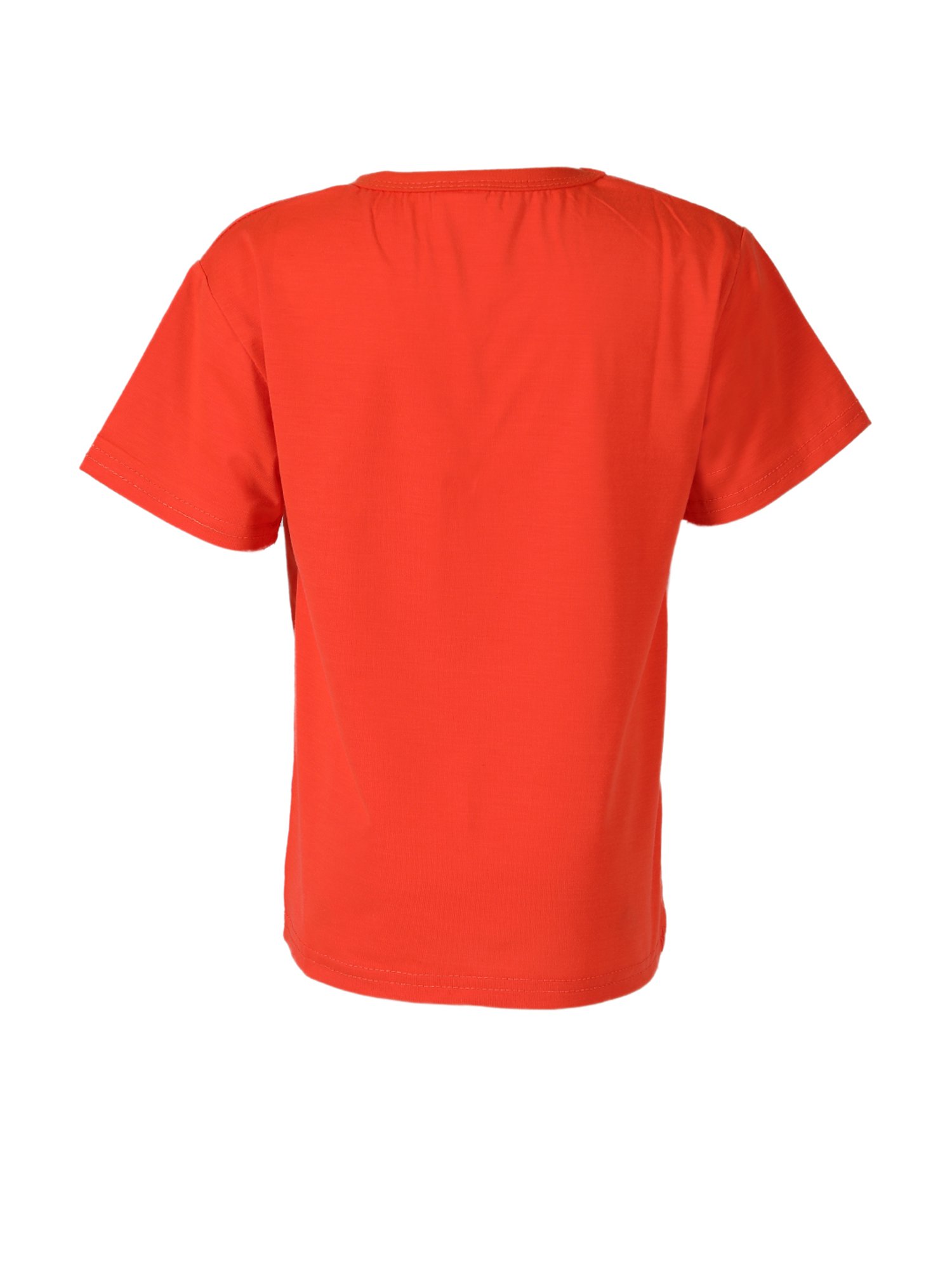 Passion Petals Kids Orange Cotton Printed T-Shirt
