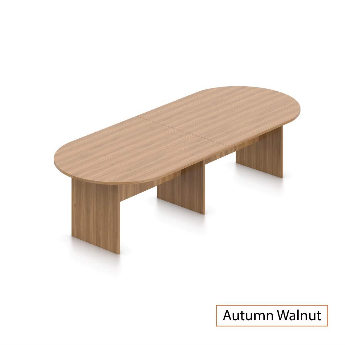 GOF 10FT Conference Table (Walnut) Set with Multifunctional Ergonomic Conference Task Chair (8XG10902B)