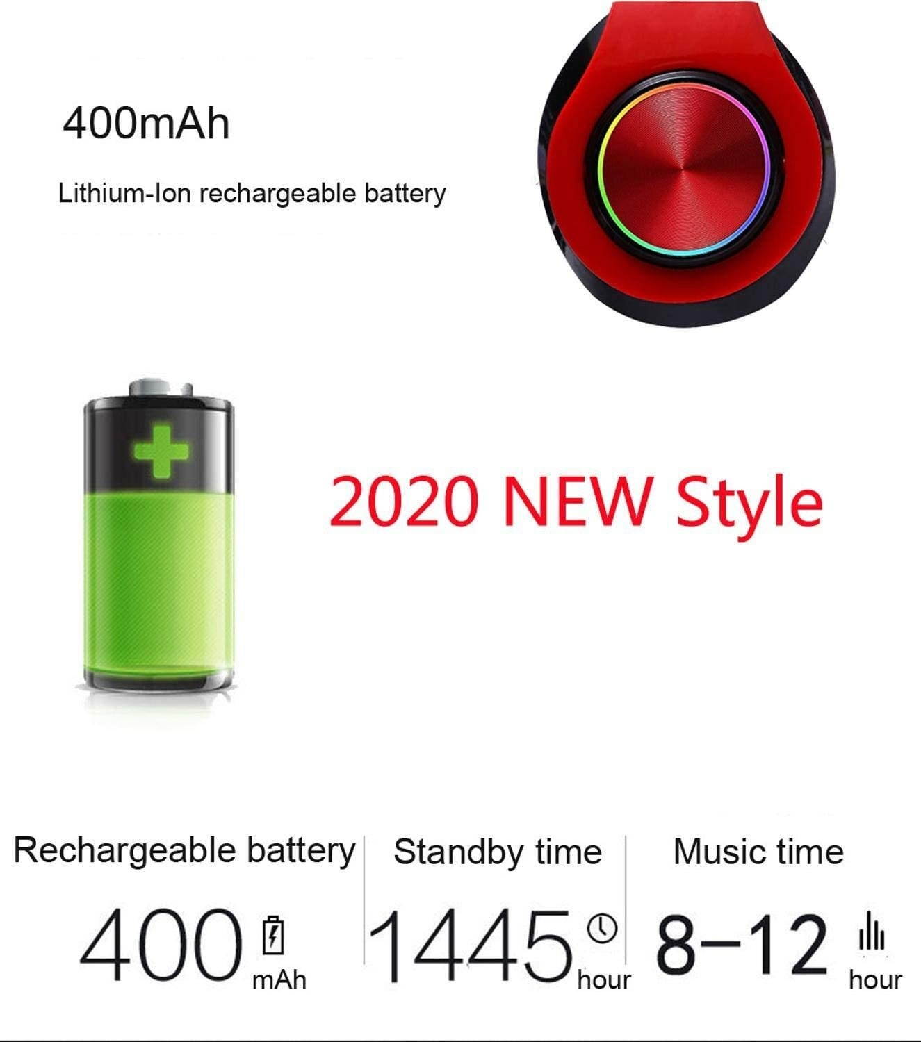 UKLLYY Wireless Headphones Bluetooth Headset Foldable Stereo Gaming Earphones with Microphone for PC Computer Games Laptops Headphones