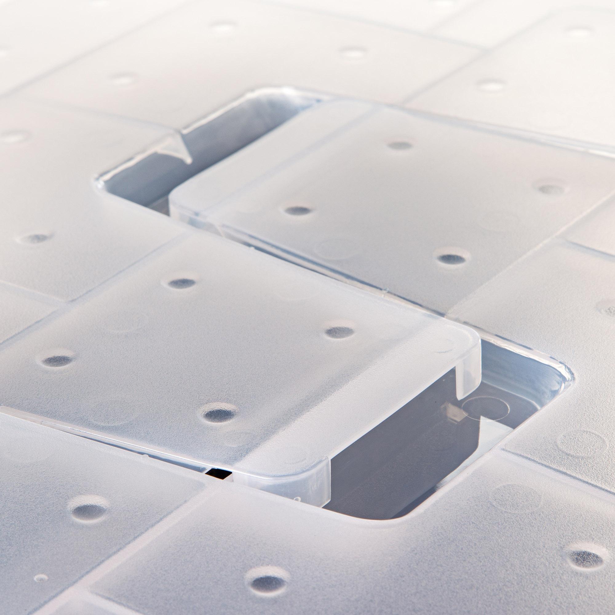 IRIS 60 Quart Wing Lid Storage Box, 6 Pack, Clear