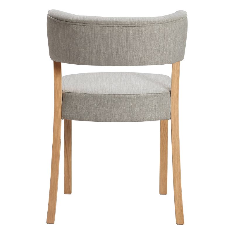 Set of 2 Wilham Upholstered Dining Chair Gray - Finch