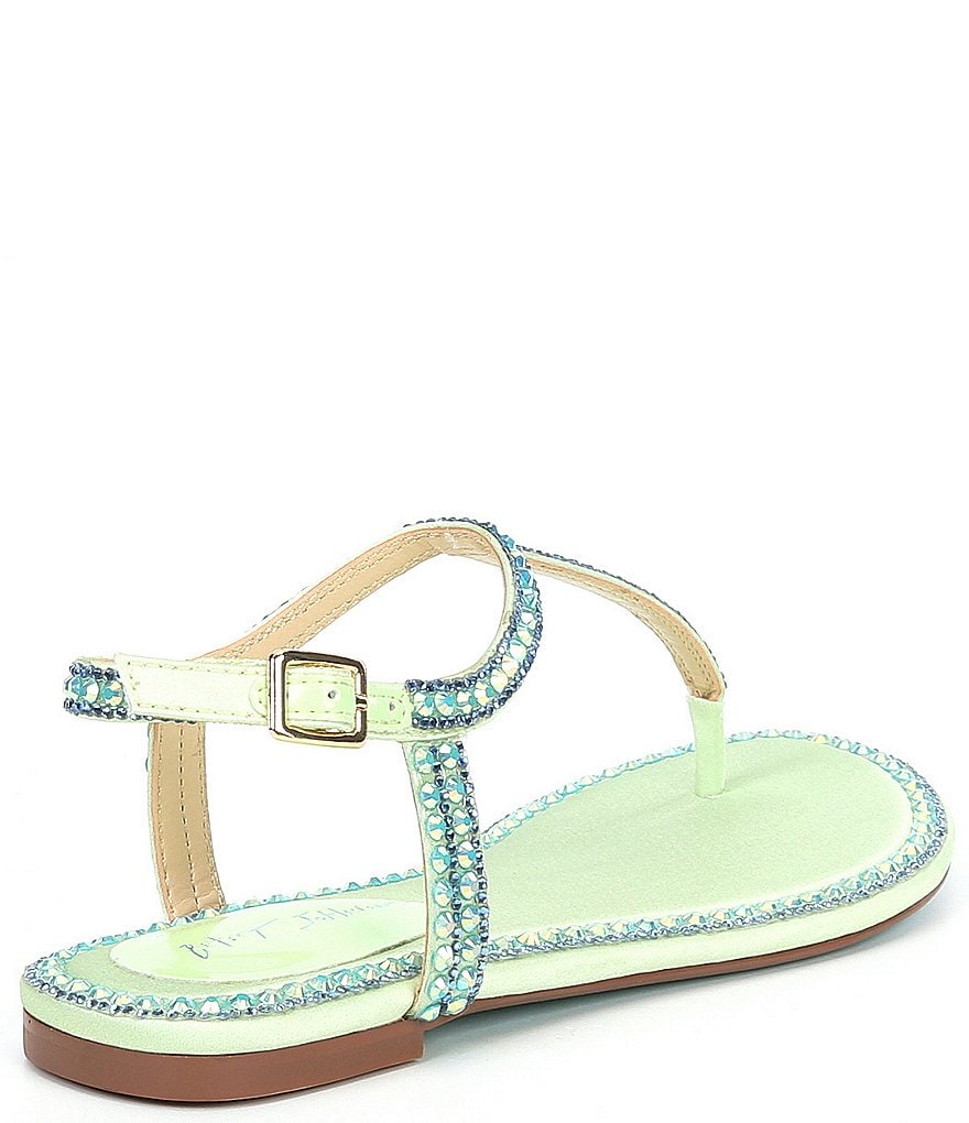 Blue by Betsey Johnson Diane Rhinestone Thong Sandals