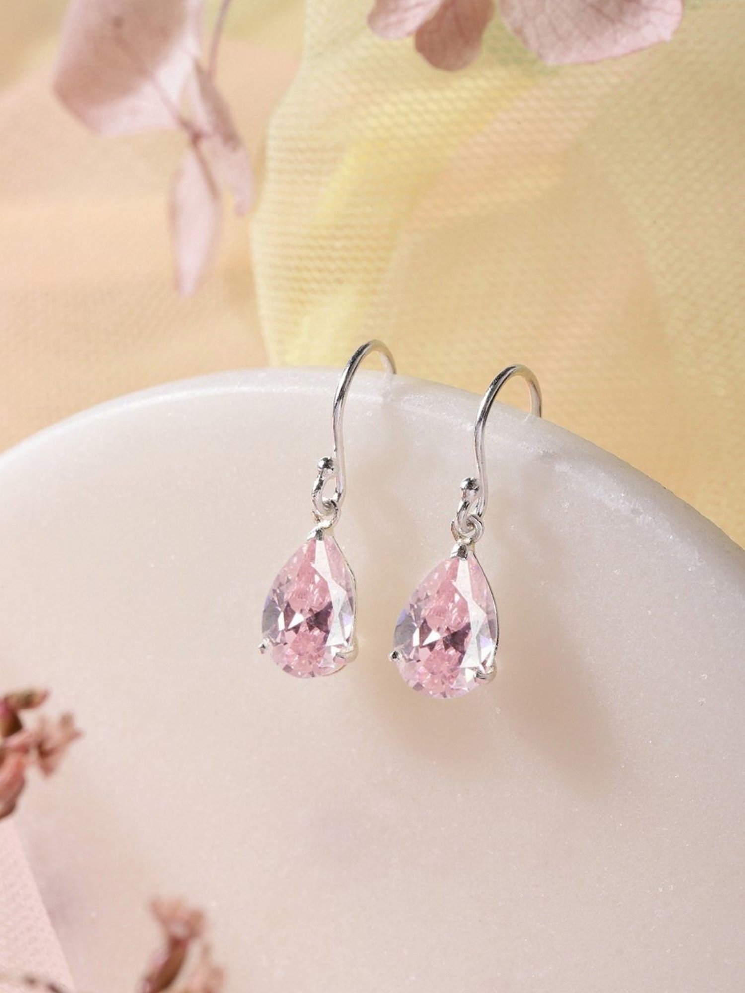 Zavya 92.5 Sterling Silver Drop Earrings for Women