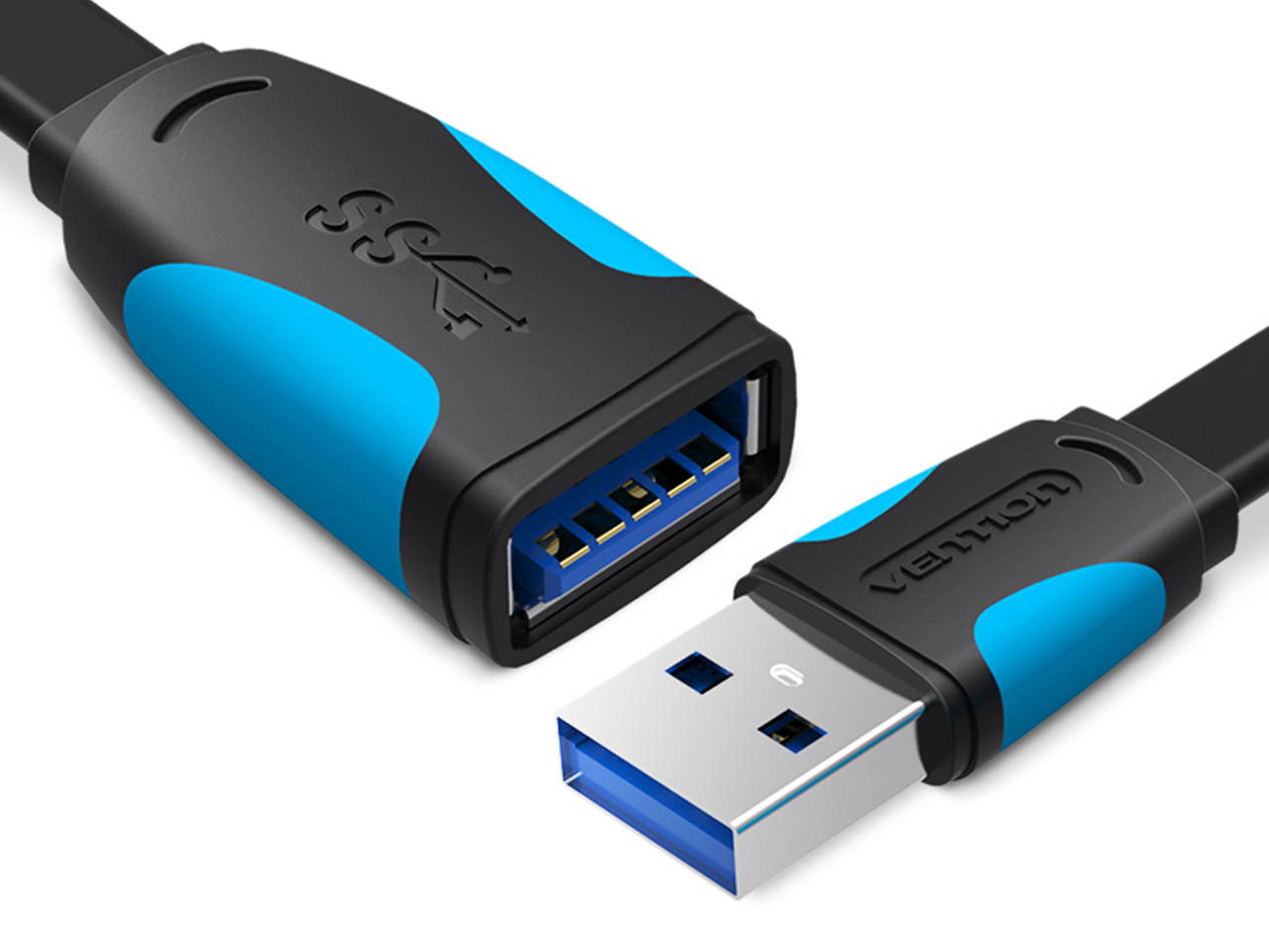 Vention USB Extension Cable,USB 3.0 A Male to A Female USB Extender Data Transfer Cable for USB Flash Drive, Card Reader, Hard Drive, Keyboard, Printer, Camera