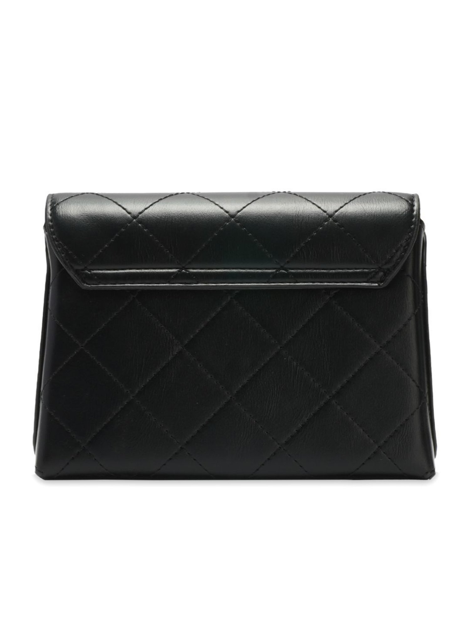 Luvoksi Black Quilted Medium Cross Body Bag
