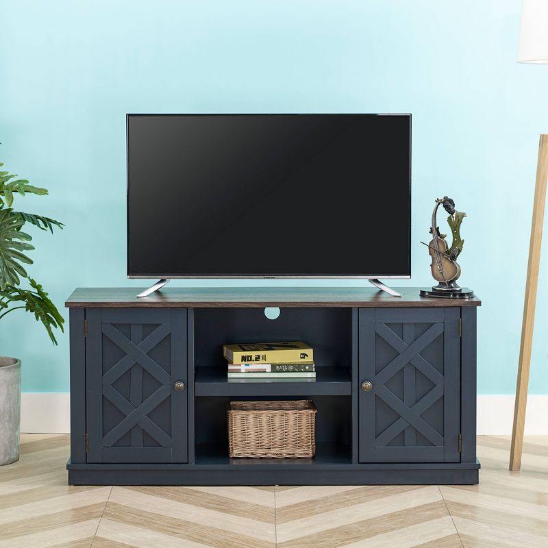 TV Stand for TVs up to 65" Navy - Home Essentials