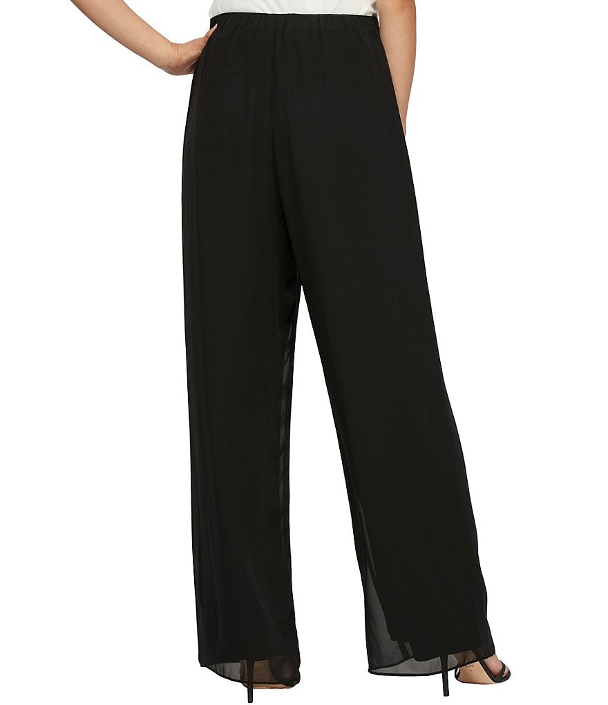 Alex Evenings Silky Chiffon Pants