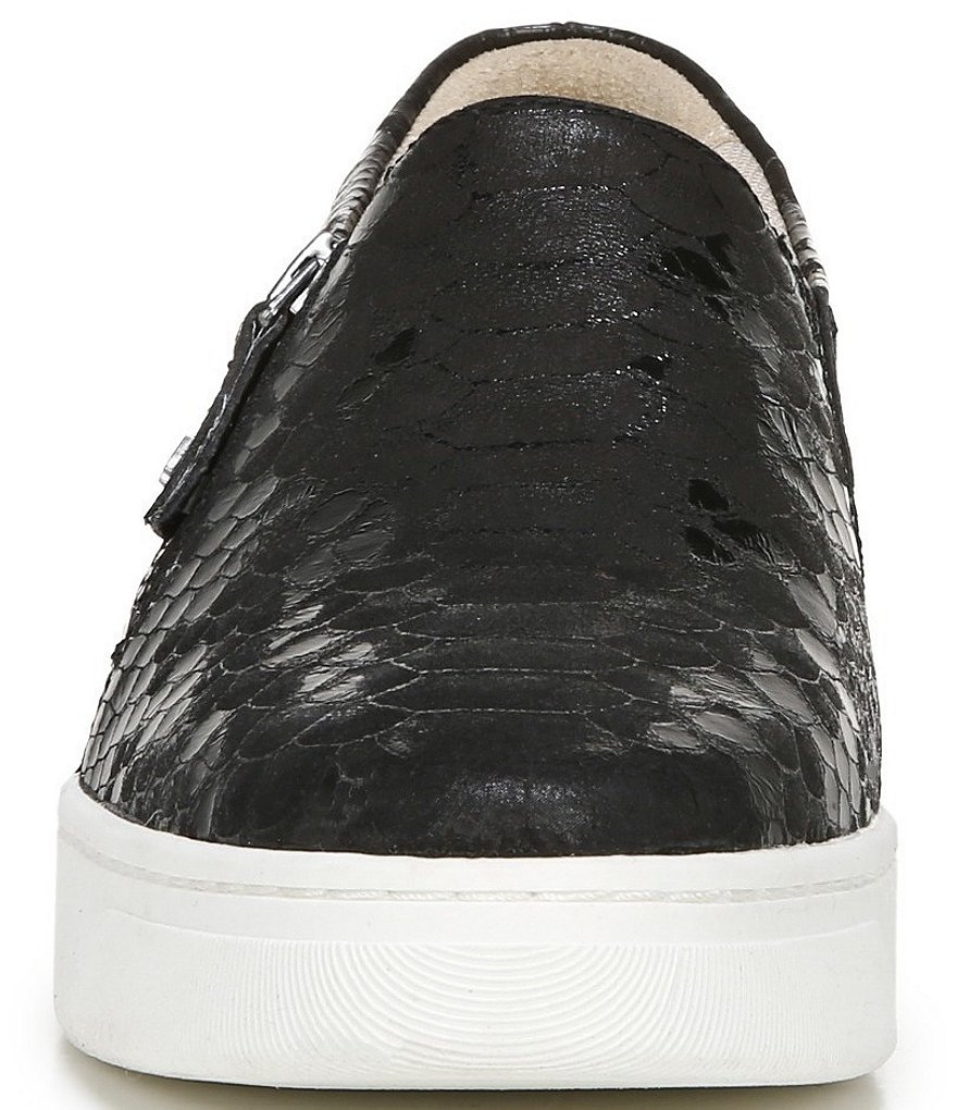 Naturalizer Hawthorn Snake Print Leather Zip Sneakers