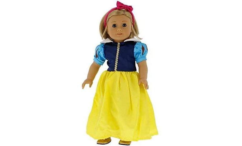 Dress Along Dolly Snow White Princess Inspired Outfit for American Girl Doll