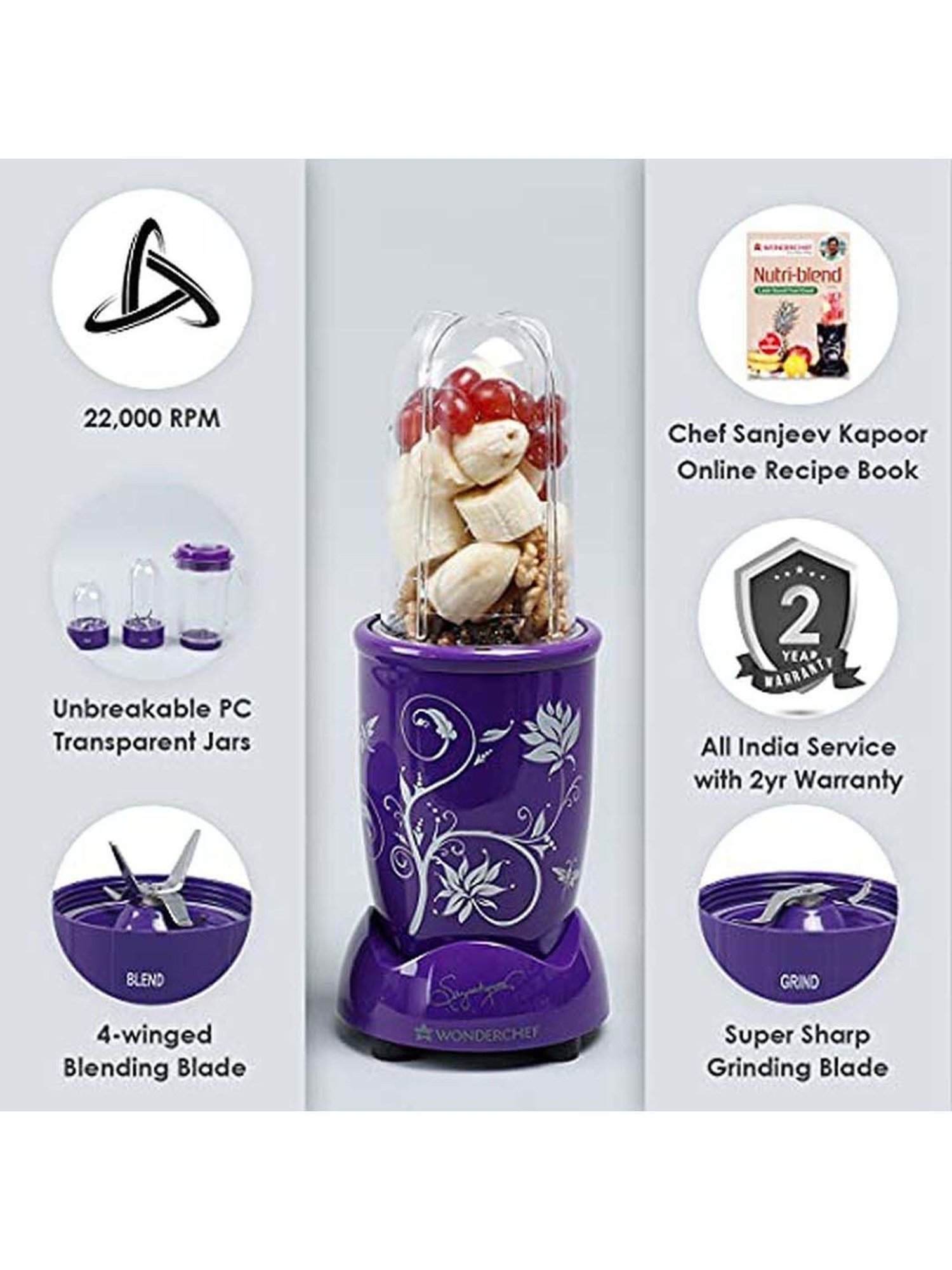 BLACK+DECKER BXCJ0101IN Citrus Juicer 30 Watt 1L (White)