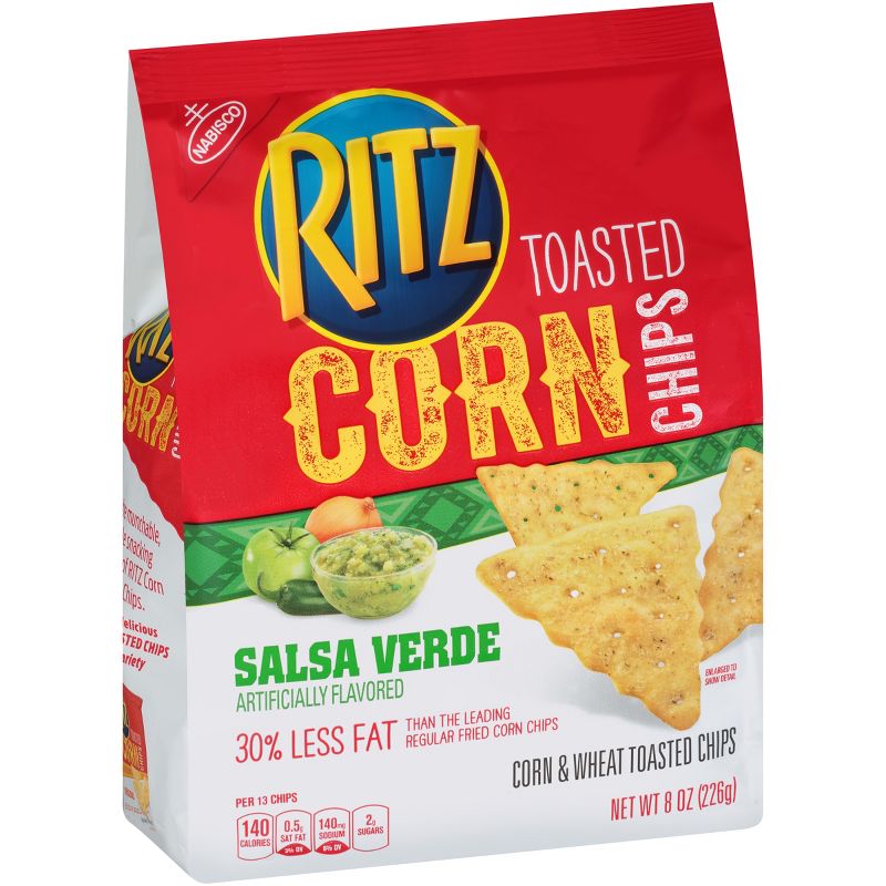 Ritz Toasted Corn Chips, Salsa Verde - 8oz