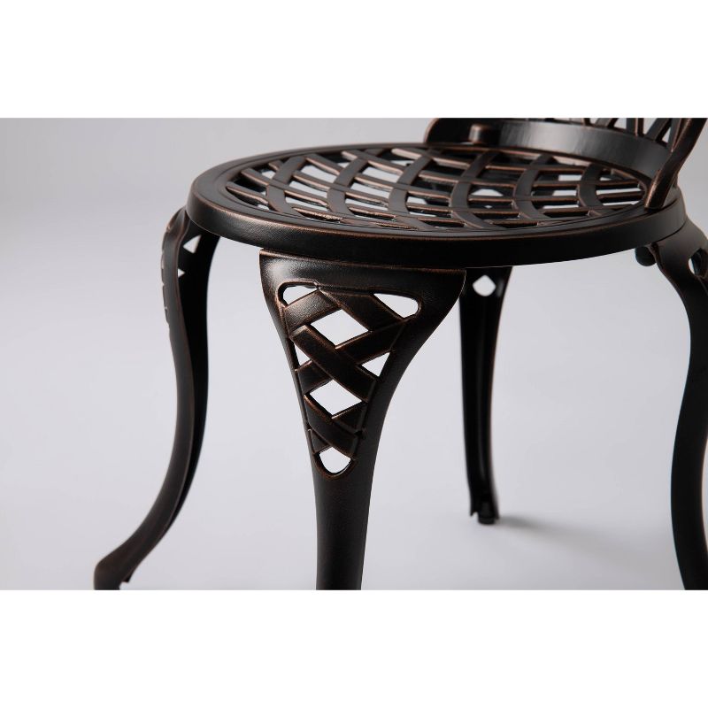 Scarlet 3pc Aluminum Bistro Set - Balkene Home