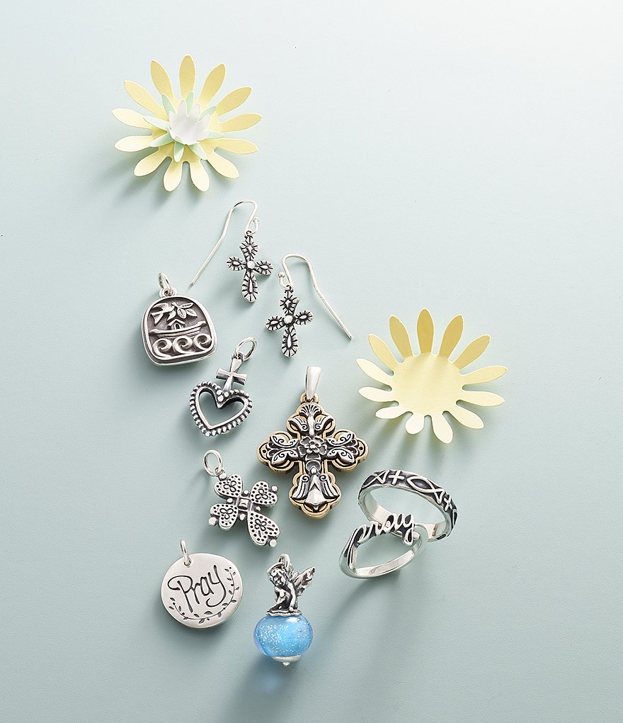 James Avery Hearts Devotion Cross Charm