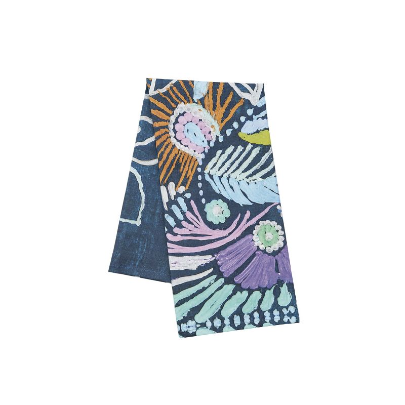 carol & frank Abstract Floral Towel