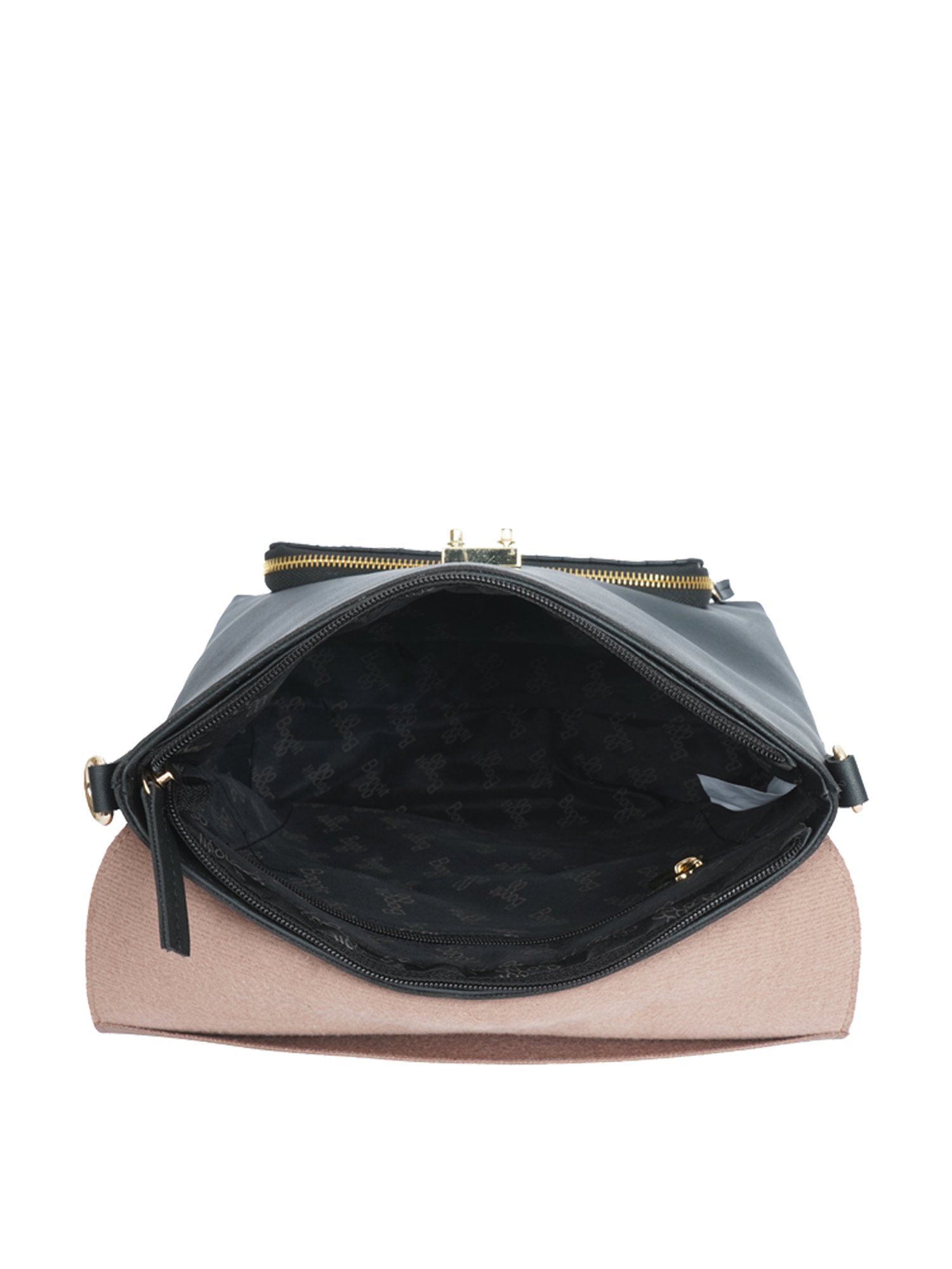 Baggit Black PVC Medium Backpack