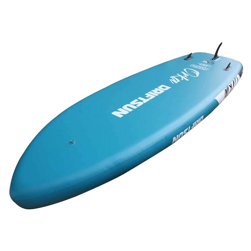 Driftsun Orka 12 Foot Gear Vessel Inflatable Stand Up Paddle Board Package for 3 People with Travel Storage Paddleboard Straps and 2 Pumps (Teal)